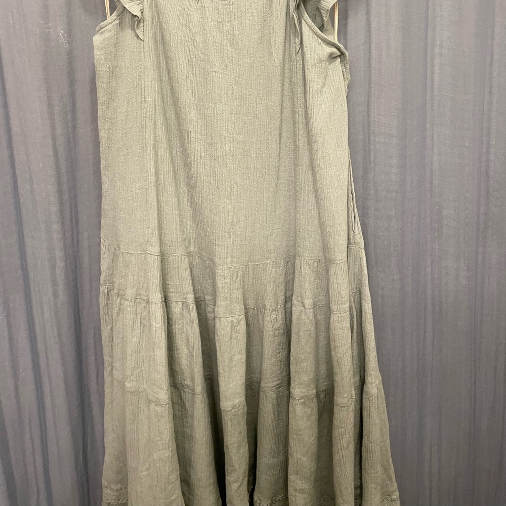Free people caught in motion maxi dress- green - Picture 6 of 7